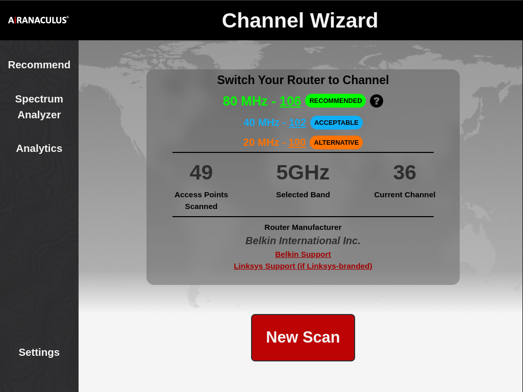 Wi-Fi Recommendations